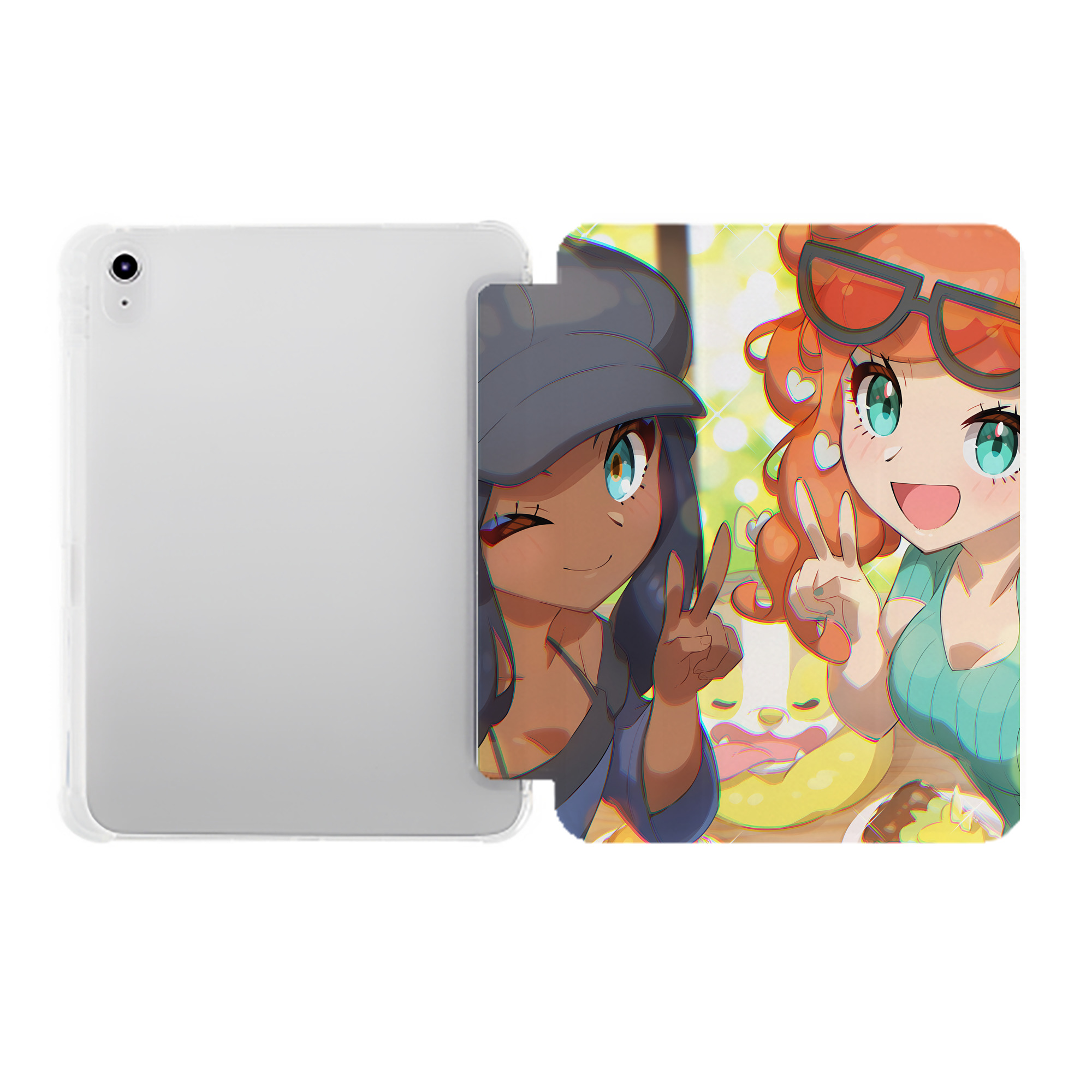 （画像用） ポケットモンスター Pokémon IPad ケース ペン収納付き 三つ折りスタンド PUレザー×シリコン 対応機種9.5/10.5/10.9インチ